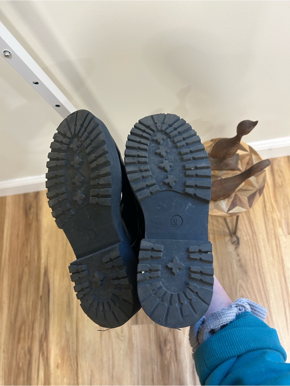 a new day Black Patent Platform Lace-Up Mules - Picture 3 of 3